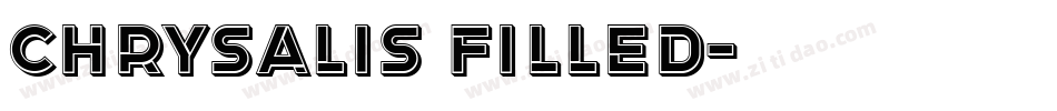 Chrysalis Filled字体转换